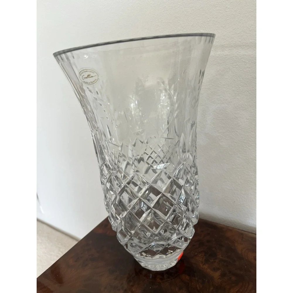 Rogaska Gallia Crystal Vase 11.25